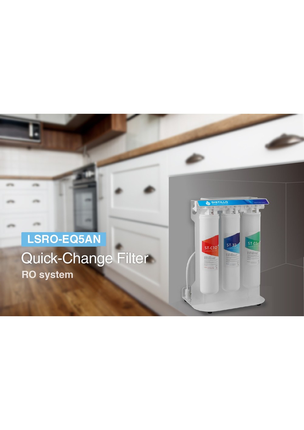 Distillo 5 stage RO system brochure cover
